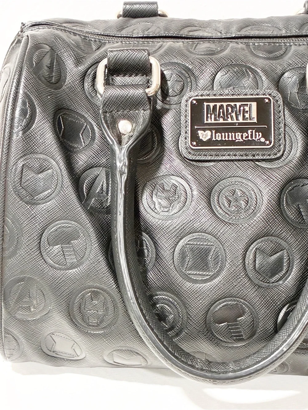Loungefly Avengers Faux Leather Cross Body Handbag Black